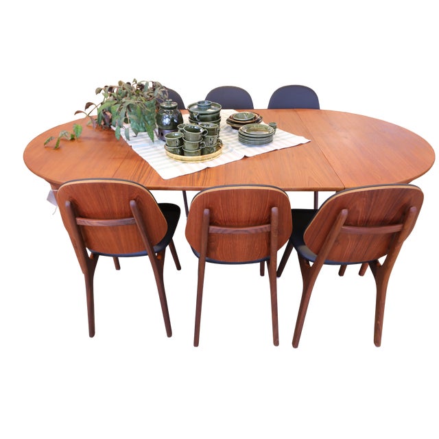 Model 75 Chairs in Teak and Black Leather by Arne Hovmand Olsen, 1960s, Set of 2 For Sale - Image 14 of 18