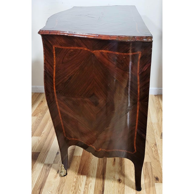 Late 18th Century 18th C Austrian Inlaid & Bronze Mounted Commode Dresser For Sale - Image 5 of 13