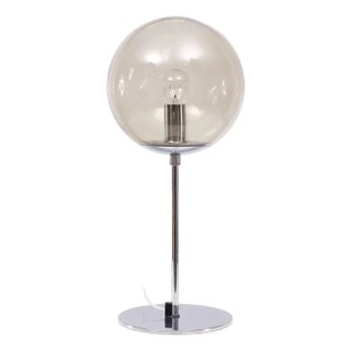 Chrome Dome Table Lamp from Sölken Leuchten, Germany, 1972 For Sale