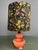 Mauve Mid-Century Belgian Purple Opaline Glass Table Lamp with Floral Shade from Glasfabriek De Rupel, Belgium, 1960s For Sale - Image 8 of 16