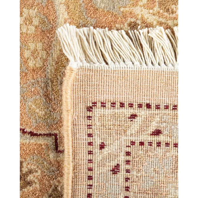 2000 - 2009 Mogul, One-of-a-Kind Hand-Knotted Area Rug - Beige, 8' 2" x 10' 1" For Sale - Image 5 of 8