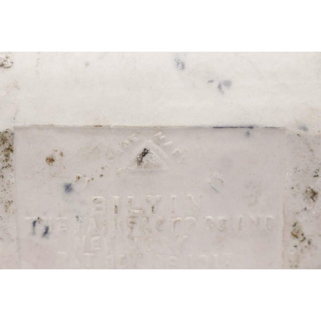 Vintage Navy Blue Ceramic Recessed Soap Dish For Sale - Image 11 of 11