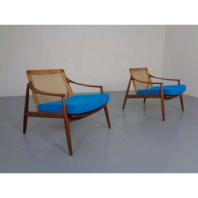 Teak Sofa and Lounge Chairs by Hartmut Lohmeyer for Wilkhahn, 1960s, Set of 3 For Sale - Image 11 of 18