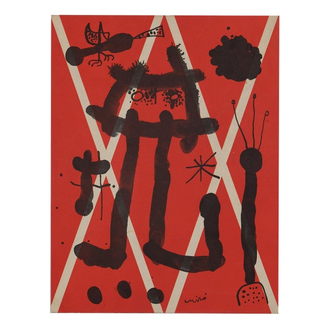 Joan Miro, The Surreal Peasant, Lithograph For Sale