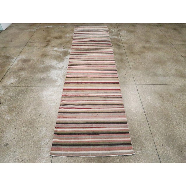Galerie Shabab Collection Mid-20th Century Handmade Turkish Anatolian Runner For Sale - Image 4 of 10