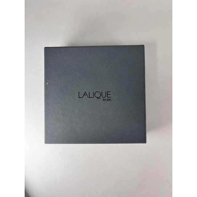 Vintage Flower Lalique Crystal Bottle by René Lalique, 1990s For Sale - Image 6 of 9