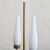 Brass Italian Brass Table Lamp with Frosted Glass Shades, 1950s For Sale - Image 8 of 9
