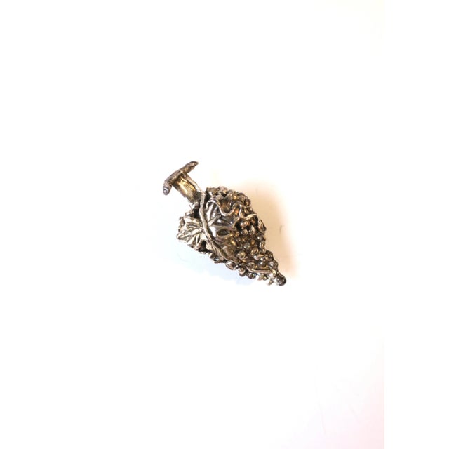 Mid 20th Century Sterling Silver Wine Bottle Stopper Bunch of Grapes For Sale - Image 5 of 8