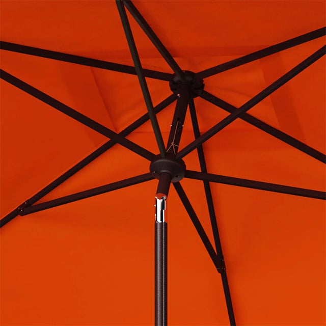 Contemporary Zimmerman 6.5x10 Rectangle Umbrella - Orange/White For Sale - Image 3 of 3