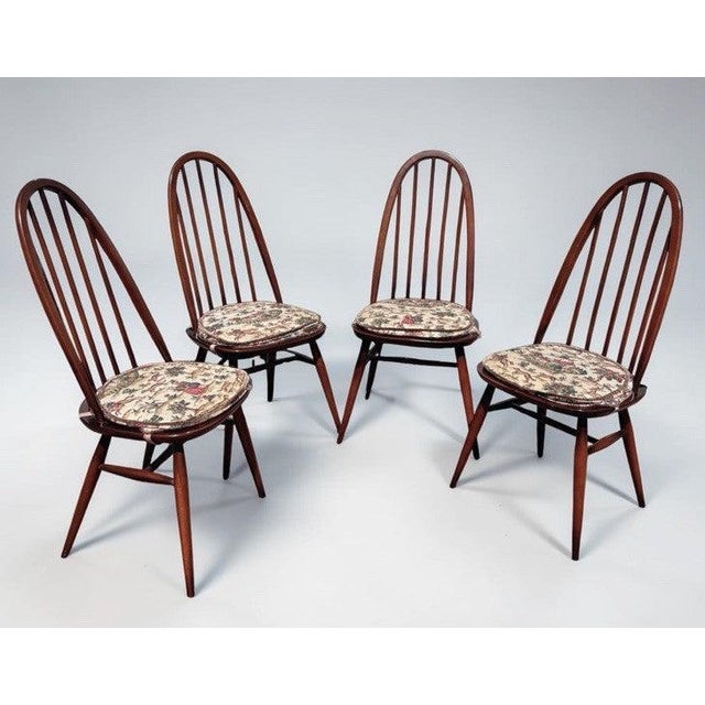 Vintage Oak Dining Chairs from Ercol, Set of 4 For Sale - Image 11 of 11