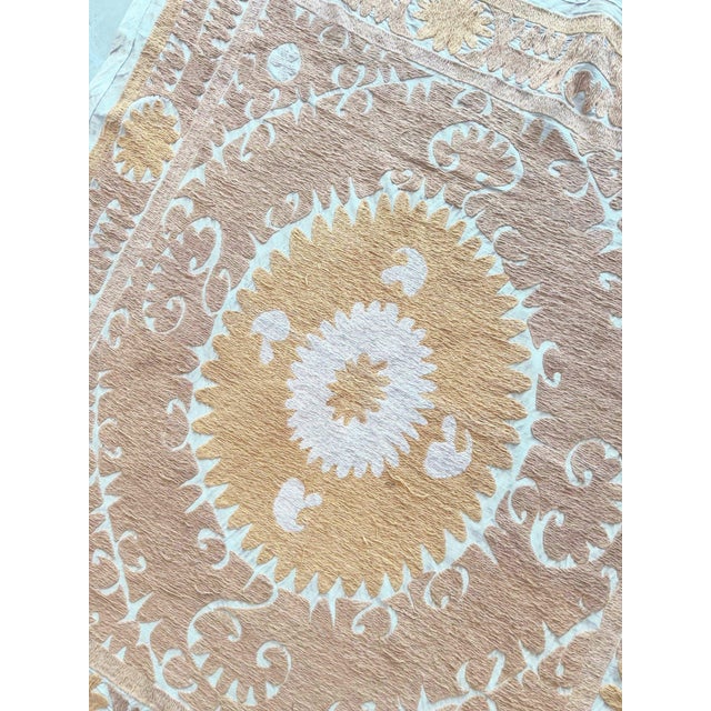 1960s 1970s Uzbek Suzani Textile Wall Art For Sale - Image 5 of 8