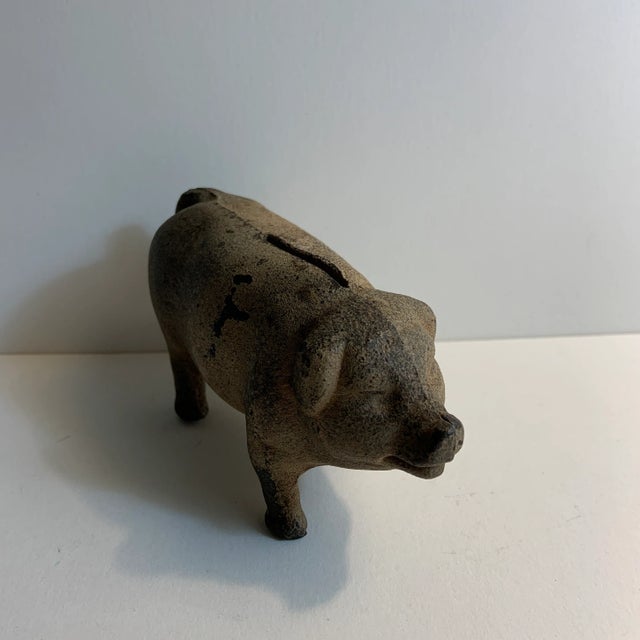 Tan 1920 Vintage Pig Bank For Sale - Image 8 of 8