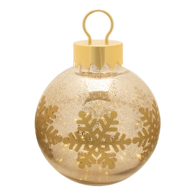 LED Mercury Glass Ornament 13"H For Sale