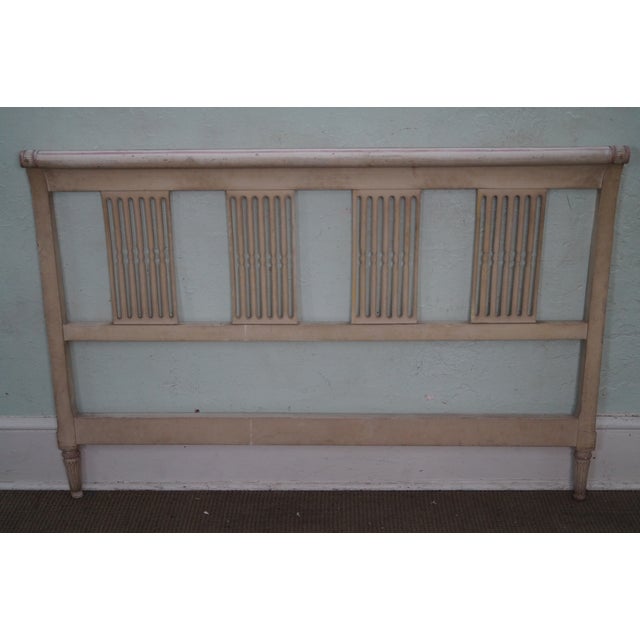 Vintage French Country Painted Queen Headboard Chairish