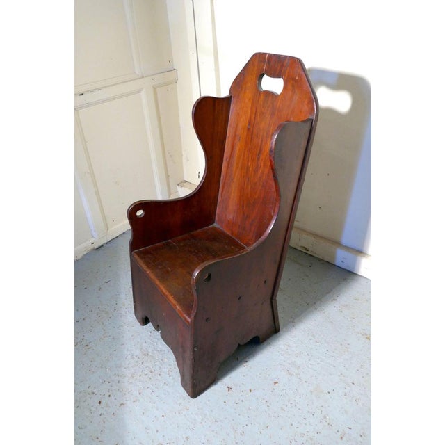19th Century American Pine Childs Country Chair, 1880s For Sale - Image 3 of 7