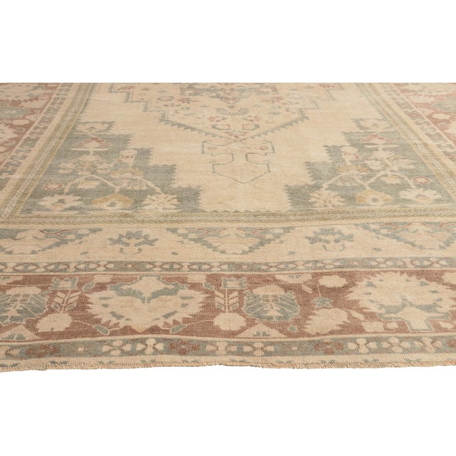 Vintage Turkish Oushak Rug, 07'09 X 12'09 For Sale - Image 4 of 10