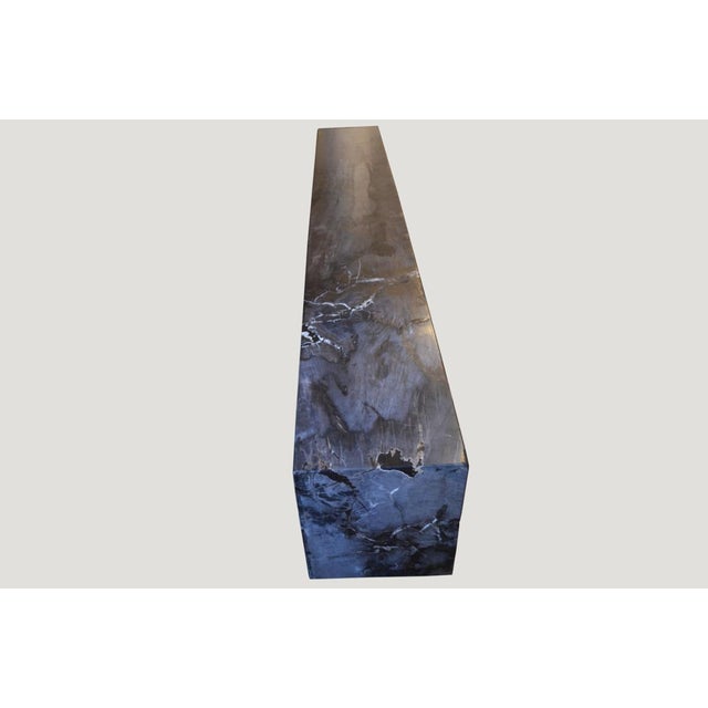 Andrianna Shamaris Petrified Wood Log Bench For Sale - Image 9 of 18