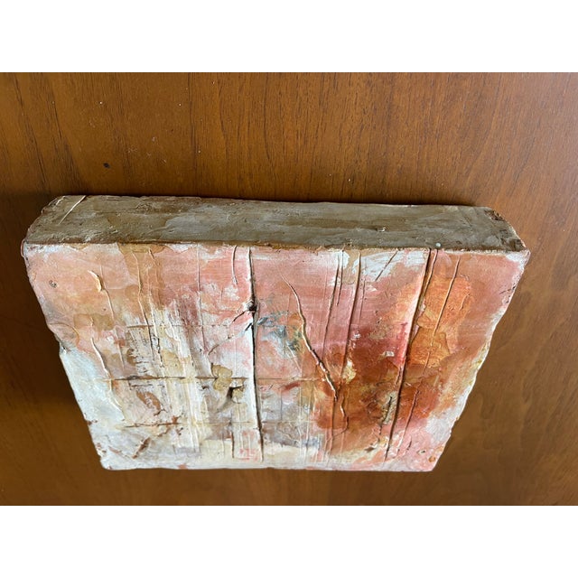 Studio Ceramic Mixed Media 9” Sculptural Object, Totemic Architectural Form, Signed Dantoni For Sale - Image 12 of 12