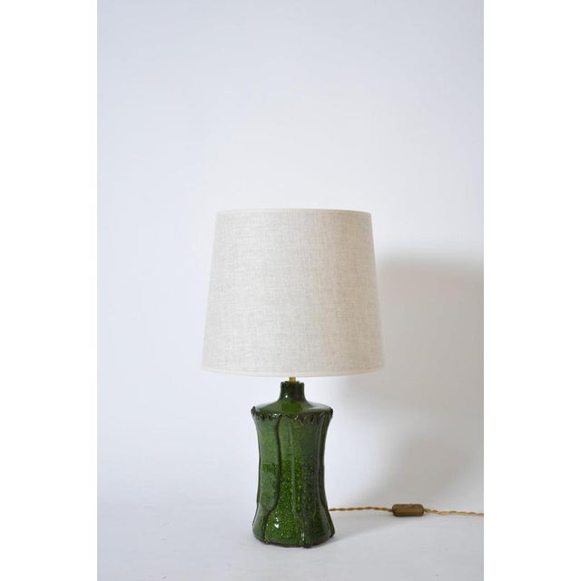 Kasaï Nilo Green Ceramic Lamp by Barracuda Interiors For Sale - Image 6 of 6