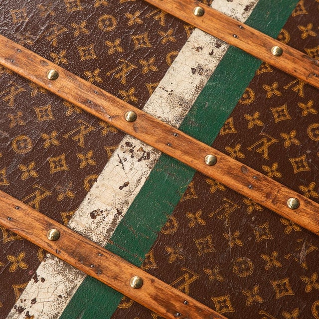 Antique French Cabin Trunk in Louis Vuitton, 1910 For Sale - Image 10 of 18