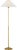 Traditional Amber Lewis by Visual Comfort Signature Soren 53" Floor Lamp in Hand-Rubbed Antique Brass with Silk Pleated Shade For Sale - Image 3 of 3