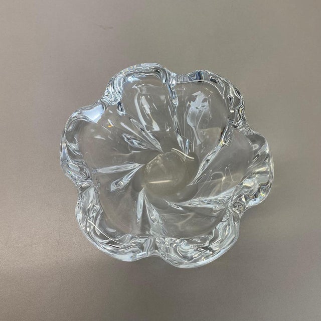 Large Floral Glass Shell Ashtray from Orrefors, Sweden, 1970s For Sale - Image 12 of 17