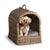 This cozy canopy bed makes your fur baby feel safe and secure. They won, t even notice the gorgeous, dove gray weave and...