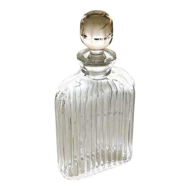 1990s Heavy Crystal Decanter For Sale