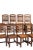 Farmhouse Solid teak chair set of 8. Featuring a thick frame backrest with 5 horizontal slats. Wonderfully showcasing the...