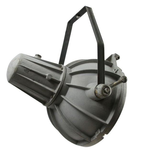 1970s Vintage Industrial Dutch Clear Glass Spotlight from Industria Rotterdam For Sale - Image 5 of 6