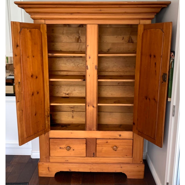 Wood Mid 19th Century French Canadian Armoire For Sale - Image 7 of 11