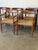 1960s In Style of h.w. Klein for Bramin Teak and Rosewood Woven Cord Dining Armchairs Set of 6 Danish Mid-Century Modern 1960s For Sale - Image 5 of 10
