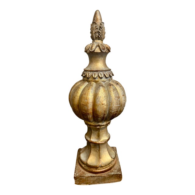 Vintage Gilt Finial For Sale