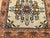 Textile Vintage Persian Bakhtiari Rug, Hand-Knotted Wool, Floral Pattern, Ivory & Rust Red, 3x3 For Sale - Image 7 of 12