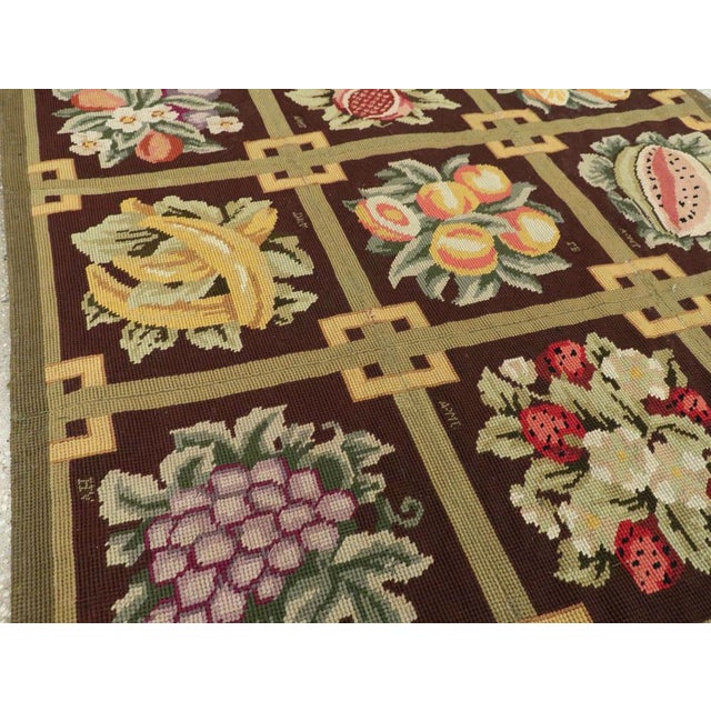 Galerie Shabab Collection Mid-20th Century English Needlepoint Rug For Sale In New York - Image 6 of 10