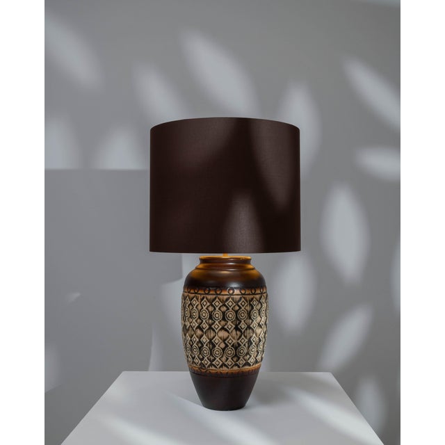 20th Century German Ceramic Table Lamp For Sale - Image 4 of 18