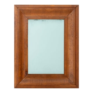Modern Mahogany Framed Mirror For Sale