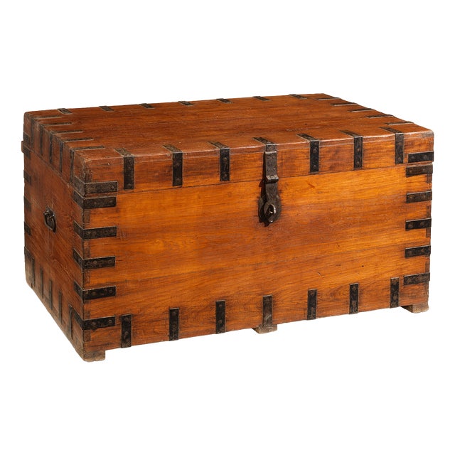 Large Vintage Storage Chest, 1940s For Sale