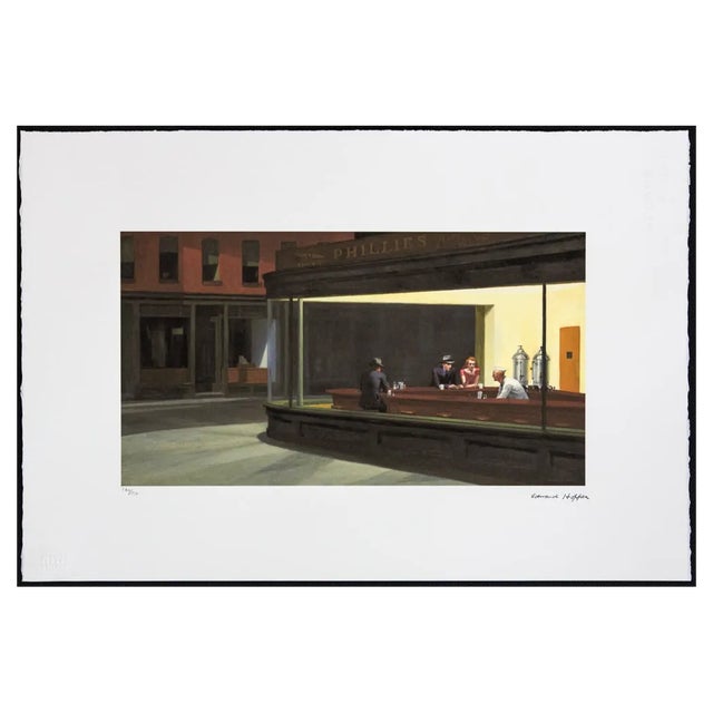 After Edward Hopper, Nighthawks, Print For Sale