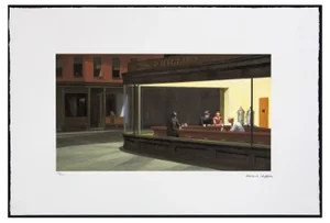 After Edward Hopper, Nighthawks, Print
