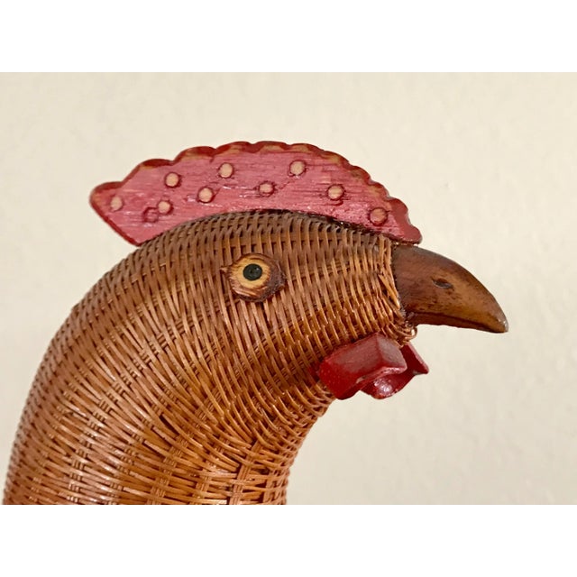 Mid-Century Shanghai Collection Wicker Hen For Sale - Image 4 of 13