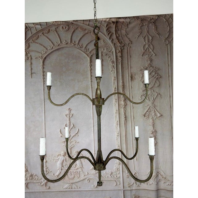 Presenting a breathtaking new sculptural chandelier exclusively by Miamar Home, a masterwork where old-world blacksmith...