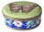 Vibrant Antique Cloisonné Butterfly Trinket Box For Sale