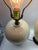 Mid 20th Century Asian Cream Crackle Glaze Ovoid Ceramic Table Lamps - A Pair For Sale - Image 4 of 9