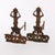 Antique Neoclassical Figural Cast & Wrought Iron Fireplace Andirons, Circa 1900 For Sale - Image 4 of 9