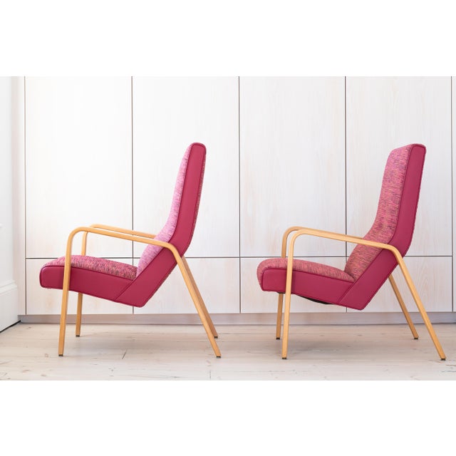 Wood Vintage Thonet Bent Wood Arm Chairs - a Pair For Sale - Image 7 of 12