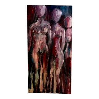 Late 20th Century Nudes Oil Painting For Sale