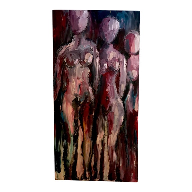 Late 20th Century Nudes Oil Painting For Sale