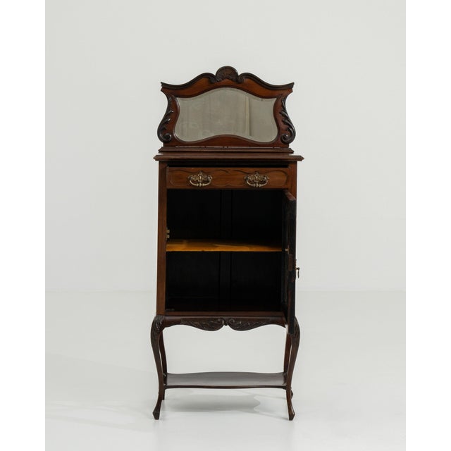 Victorian 19th Century France Victorian Brown Wood Storage Cabinets & Cupboards For Sale - Image 3 of 11