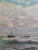 Ezelino Briante, Bateaux en mer, Oil on Wood, Framed For Sale - Image 6 of 11